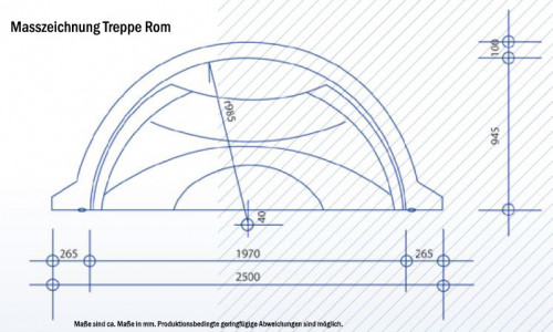 Styroporpool 350x250x150cm Set mit Treppe Rom